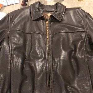 Andrew Marc NY men’s leather bomber jacket